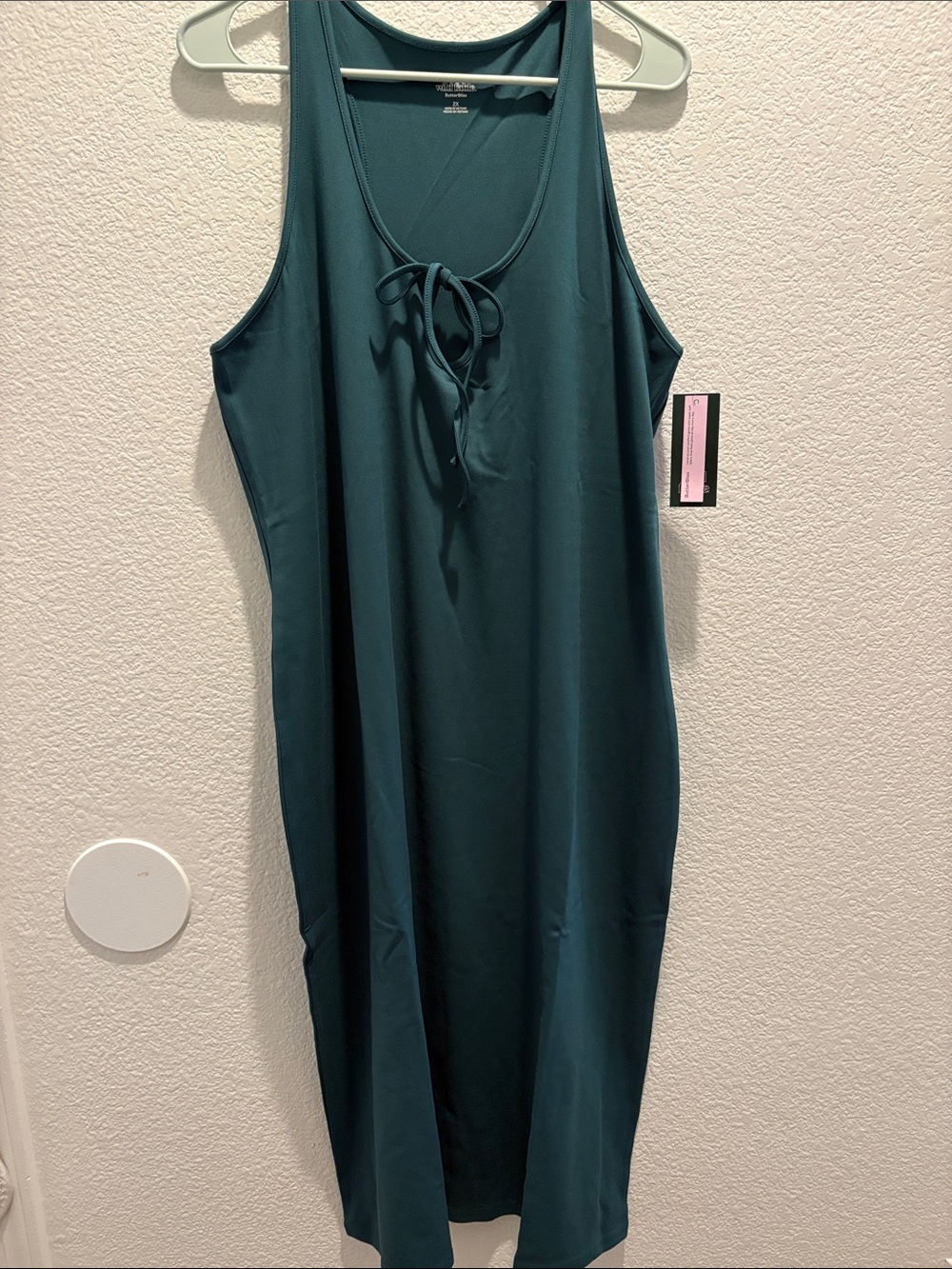 wild fable dark green ButterBliss Keyhole Racer Midi Dress NWT